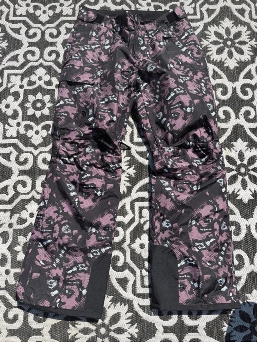 Women’s Printed Snow Pants - Black & Purple